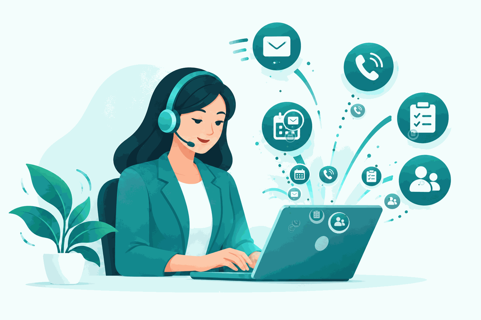 Virtual Assistance illustration