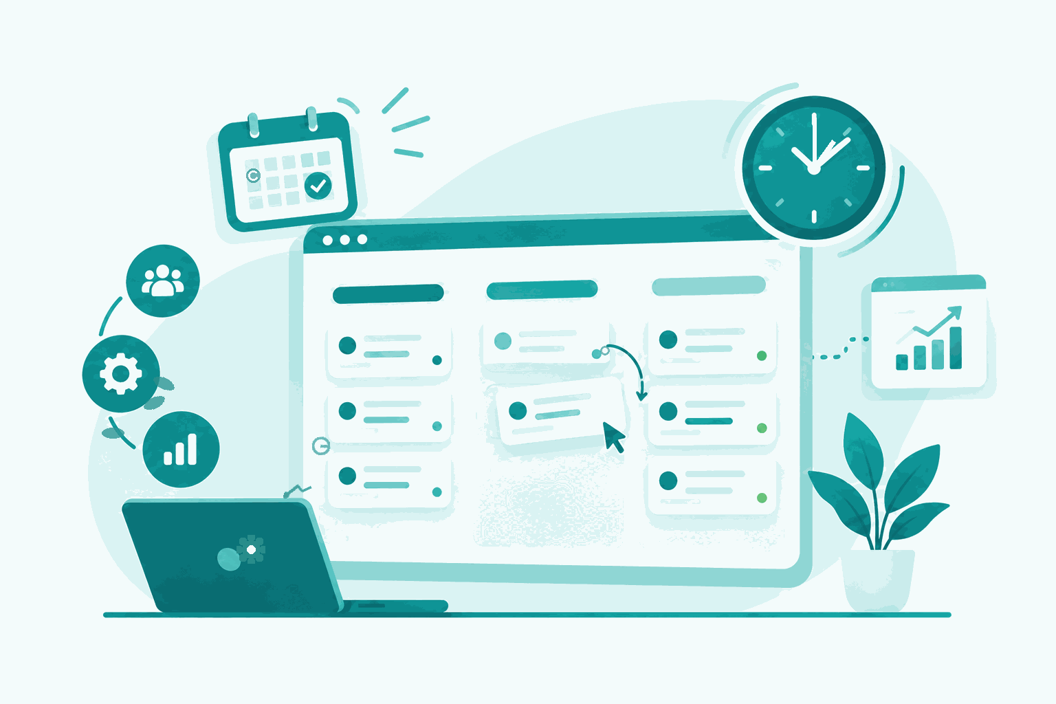 Remote Project Management illustration
